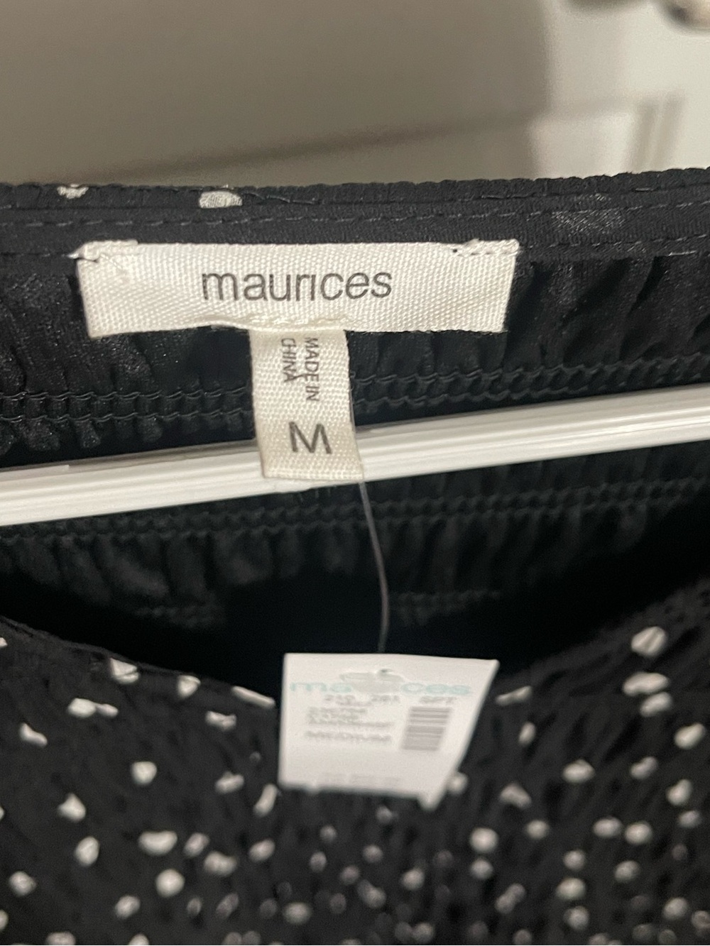 Maurices Black & White Polka Dot Midi Dress - Picture 7 of 9